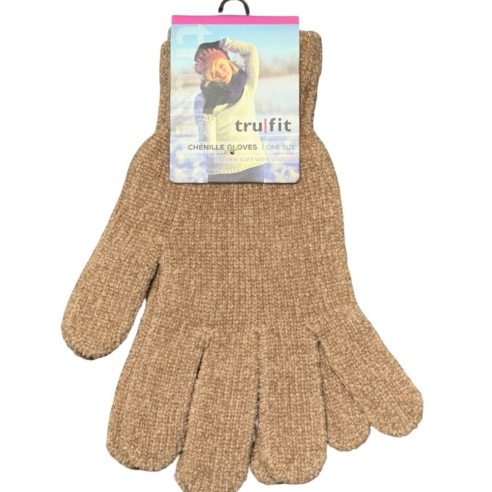 NWT Women’s TruFit Chenille Gloves in Tan